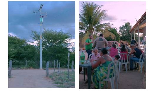 Comunidade faz festa para comemorar chegada de energia elétrica em Lagoa do Canto-Batizal