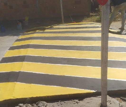 Pedido de Luan do Povo é atendido pela Prefeita e quebra-molas são instalados no Angico